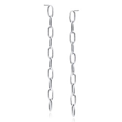 Cercei argint lungi cu lant DiAmanti Z1869ER-DIA (Argint 925‰ 1,8 g.)